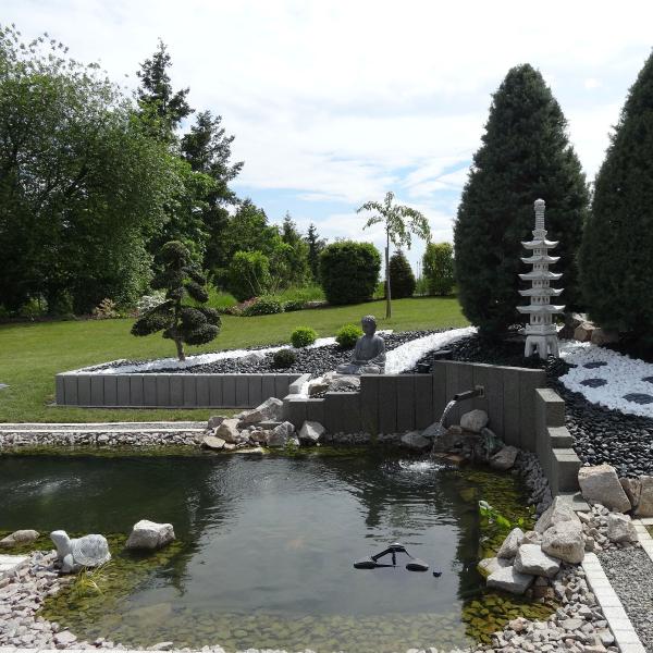 bassin japonais de jardin